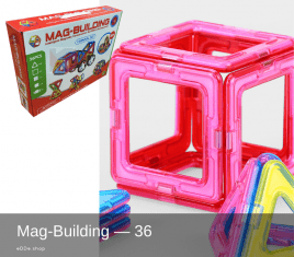Конструктор магнитный Mag-Building | 36 деталей