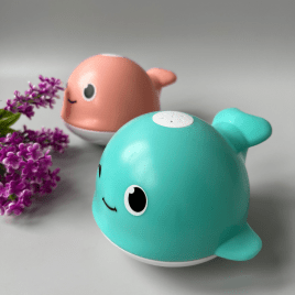 Интерактивная игрушка для купания с фонтанчиком «Подмигивающий Кит» | Свет, звук