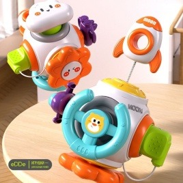 Развивающая игрушка - пазл для раннего развития малышей "Бизи-Шар Монтессори 6 в 1"