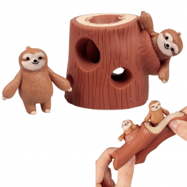 Антистрессовая игрушка «Два ленивца застряли в дереве» 