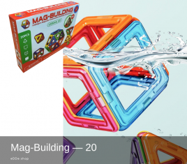 Конструктор магнитный Mag-Building | 20 деталей