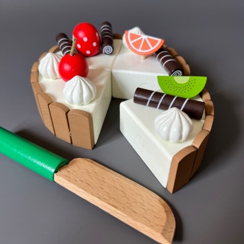 Сюжетно ролевой набор маленького кондитера «Праздничный фруктовый торт» фото 1