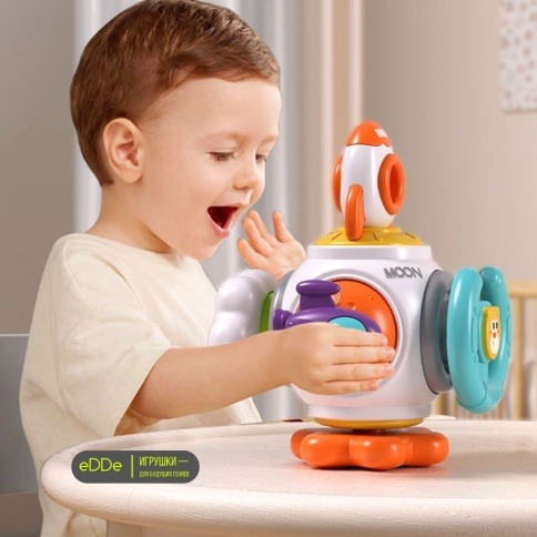 Развивающая игрушка - пазл для раннего развития малышей «Бизи-Шар Монтессори 6 в 1» фото 3