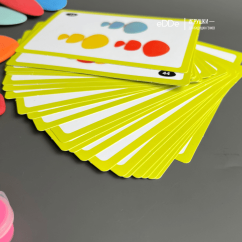 Развивающий игровой набор для малышей «Логические Камешки с красками и карточками» фото 5