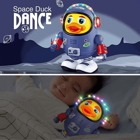 Детская интерактивная игрушка танцующий «Утенок-Космонавт» | музыка, танцует фото 7