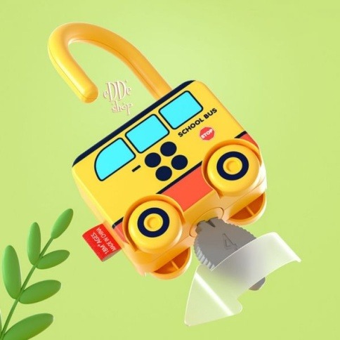 Развивающий детский набор головоломка "Замочки-Машинки" с ключиками 6 шт.  фото 3