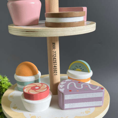 Детский игрушечный сюжетно-ролевой набор десертов и посуды «Дегустация Тортиков с чаем»  фото 5