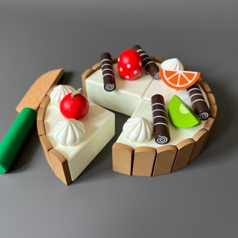 Сюжетно ролевой набор маленького кондитера «Праздничный фруктовый торт» фото 7