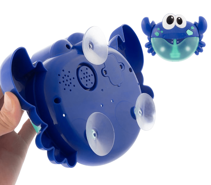 Музыкальная игрушка для купания малыша генератор пены «Пенный Краб» | Игрушка для купания с мыльными пузырями  фото 3