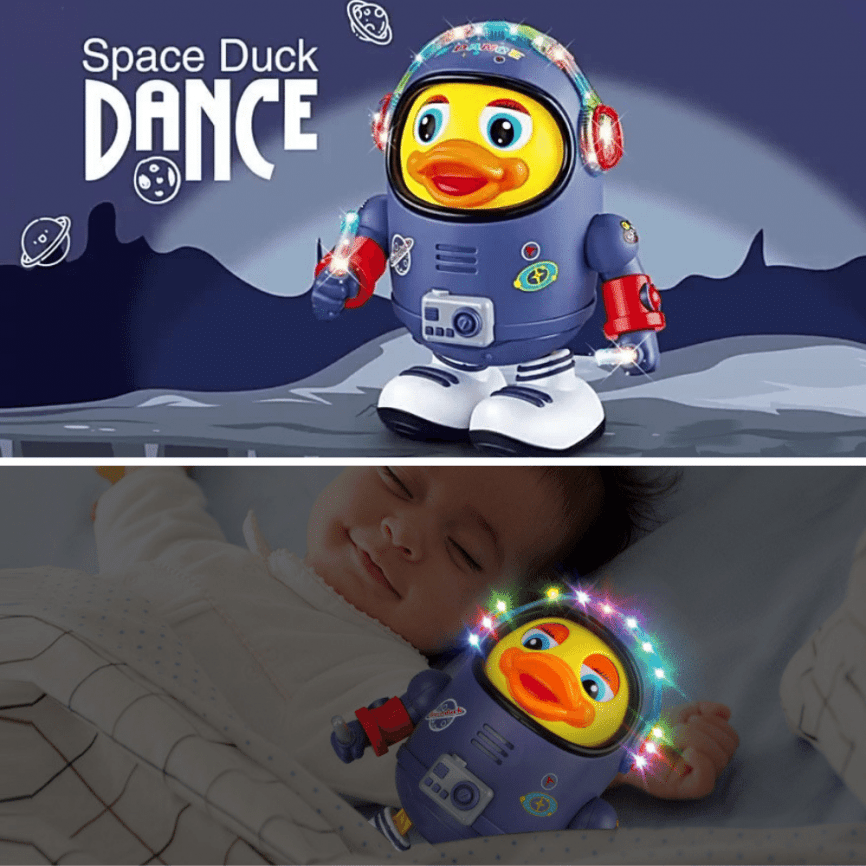 Детская интерактивная игрушка танцующий «Утенок-Космонавт» | музыка, танцует фото 7