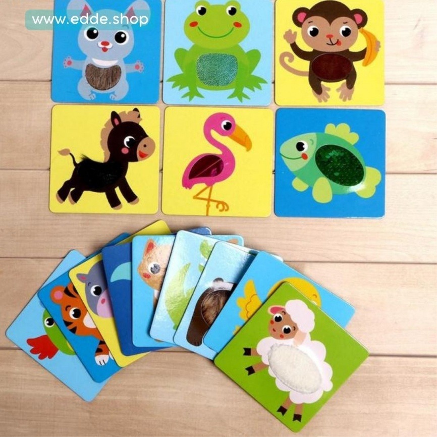 Набор для развития детей «Тактильные карточки: Животные»  фото 2