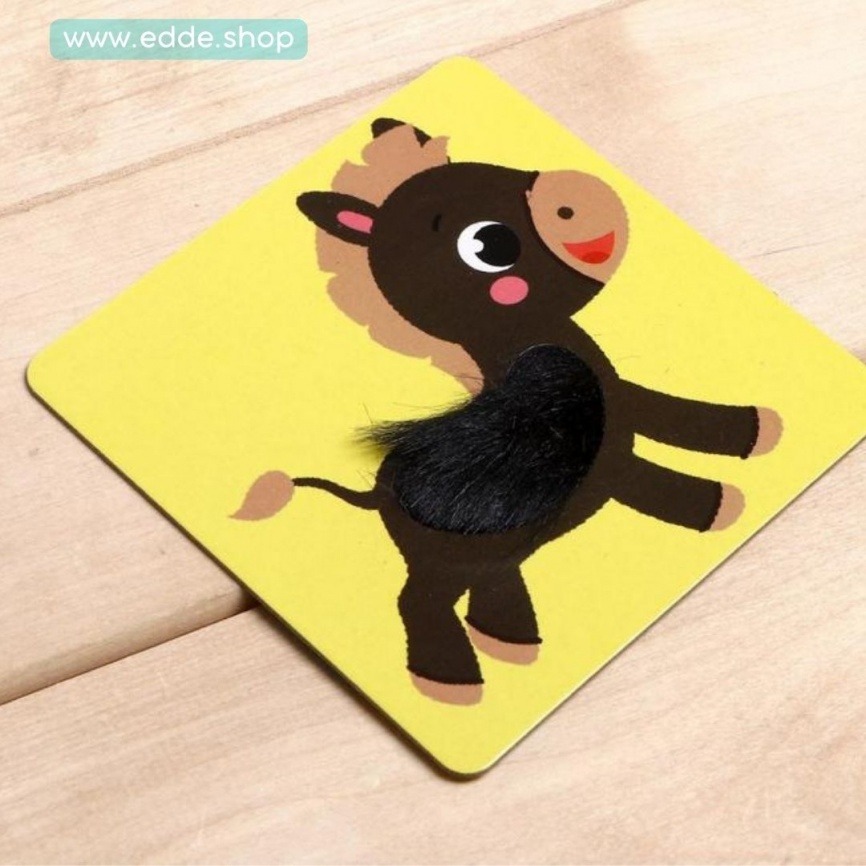Набор для развития детей «Тактильные карточки: Животные»  фото 3