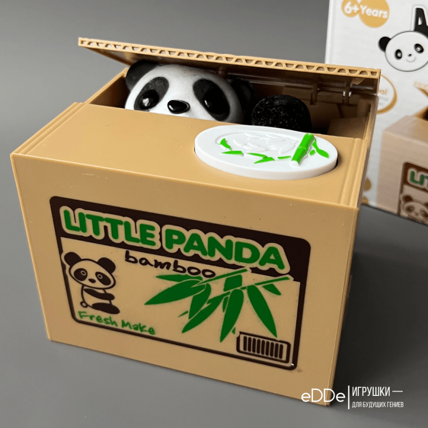 Интерактивная копилка-игрушка «Панда моя монетка»  фото 1
