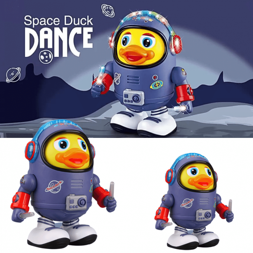 Детская интерактивная игрушка танцующий «Утенок-Космонавт» | музыка, танцует фото 5