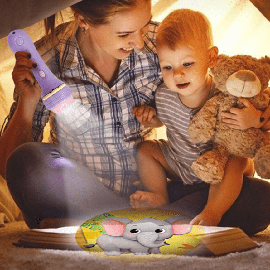 Детский игровой проектор-фонарик с мультфильмами «Любимые герои» фото 6