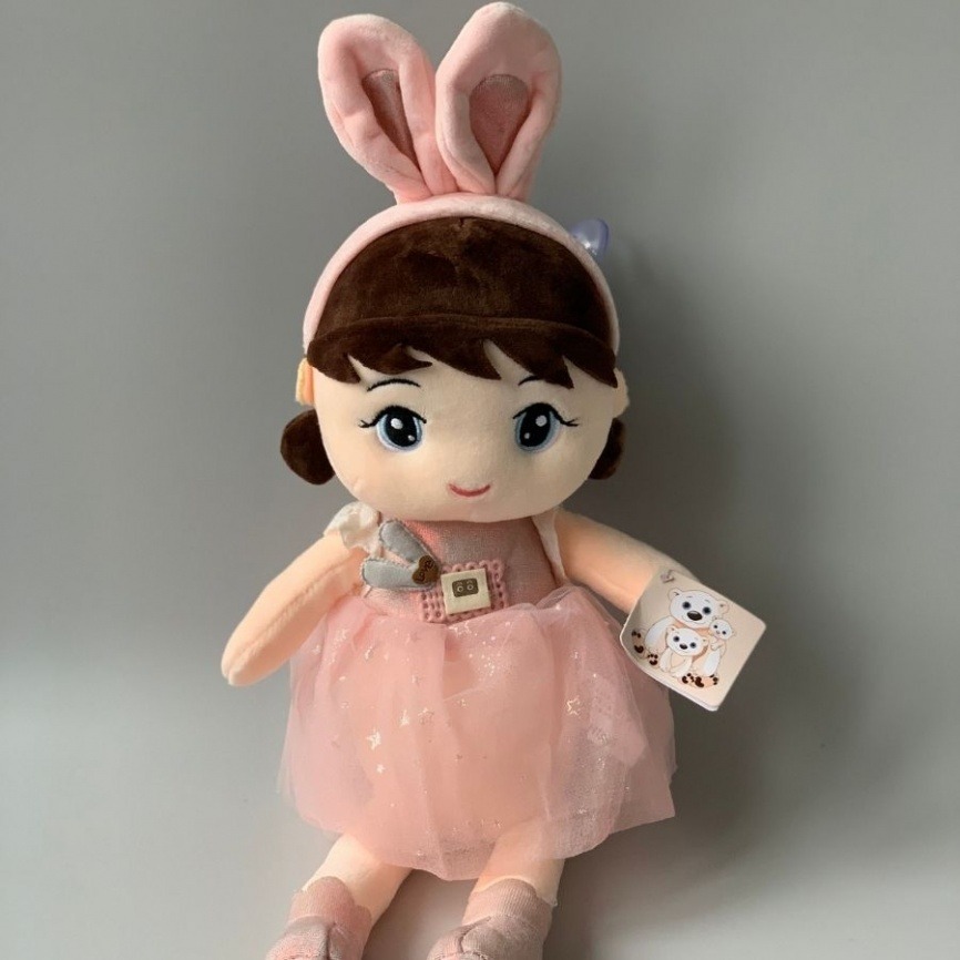 Мягкая игрушка «Кукла Зайчик» в нарядном платье | 45 см фото 8