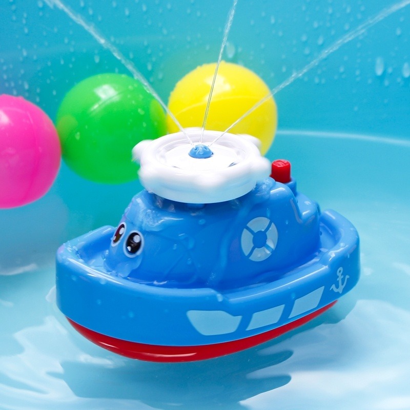 Игрушка для ванны «Кораблик-фонтан» | Цвет Микс фото 1
