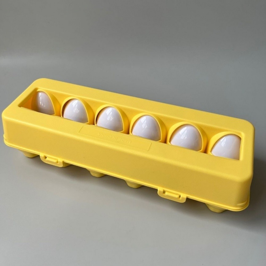 Обучающая игрушка сортер «Лоток с яйцами Транспорт» набор 12 яиц | По методике Монтессори фото 3