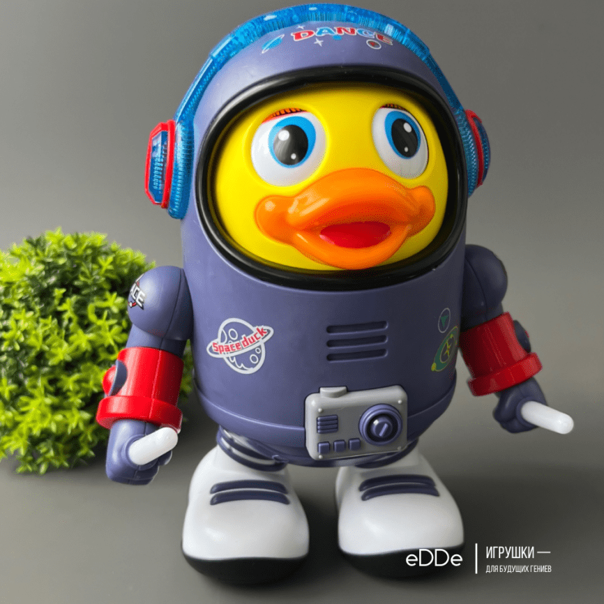 Детская интерактивная игрушка танцующий «Утенок-Космонавт» | музыка, танцует фото 1