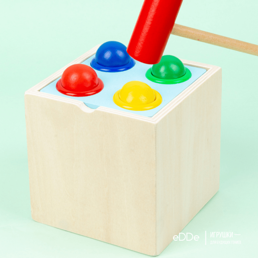 Развивающая многофункциональная игрушка Монтессори «Куб 5 в 1» фото 10
