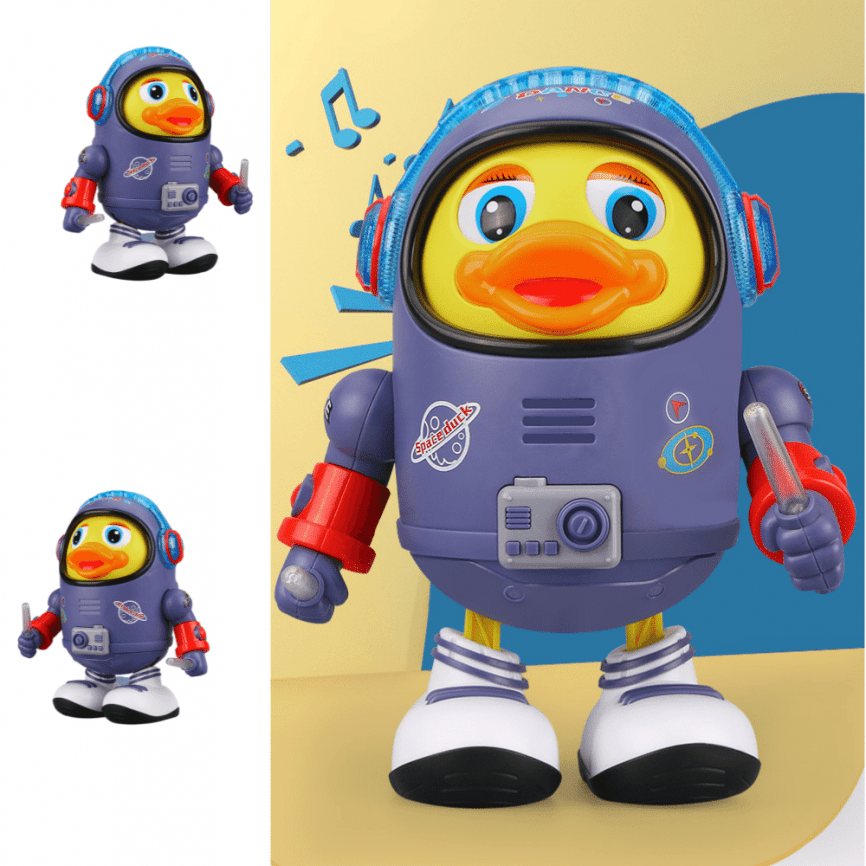 Детская интерактивная игрушка танцующий «Утенок-Космонавт» | музыка, танцует фото 11
